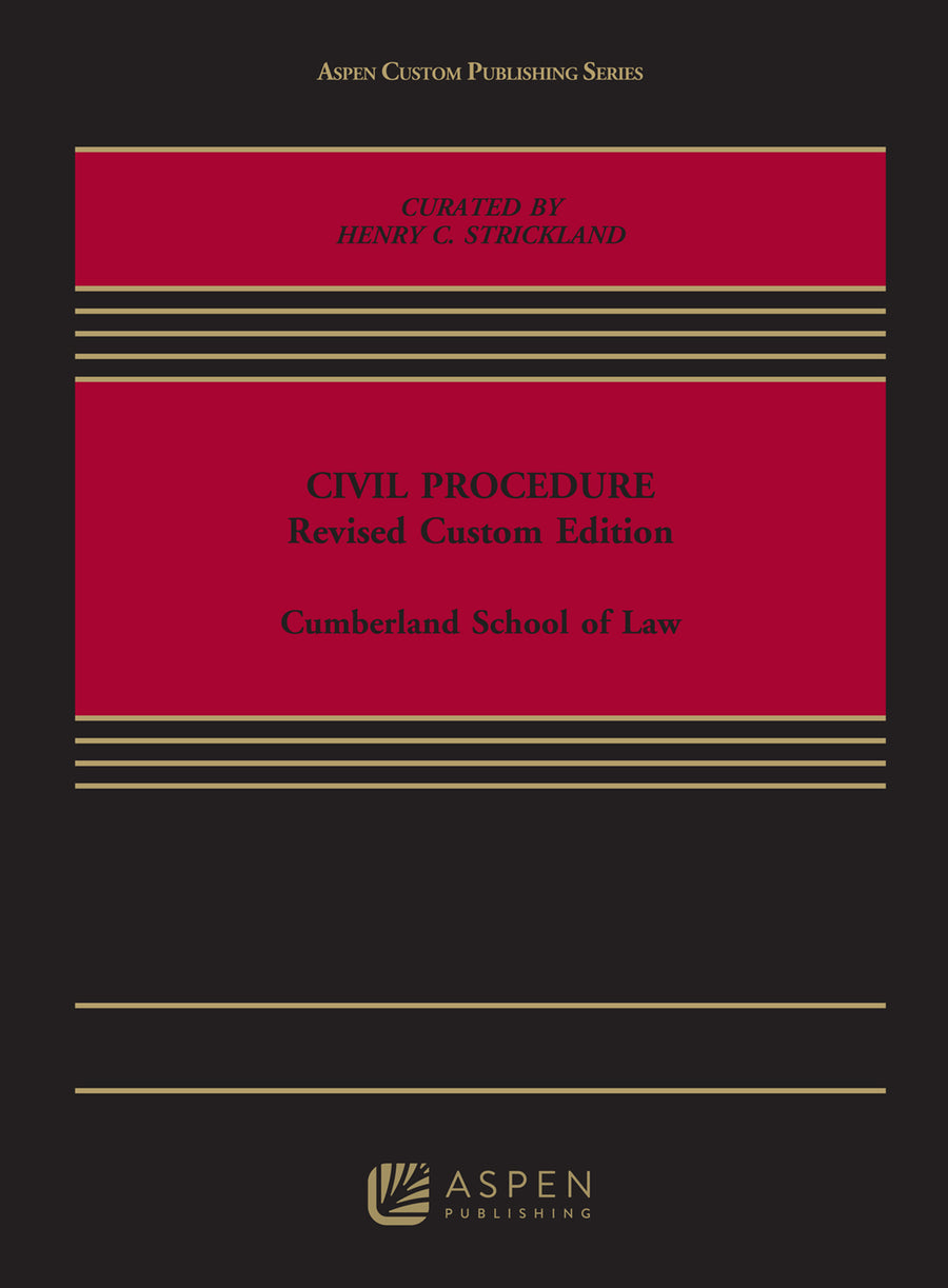 Civil Procedure: Revised Custom Edition