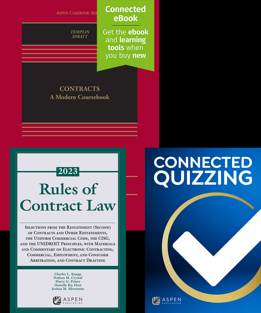 Bundle: Contracts: A Modern Coursebook, Third Edition with Rules of Contract Law: 2023 Statutory Supplement and Connected Quizzing