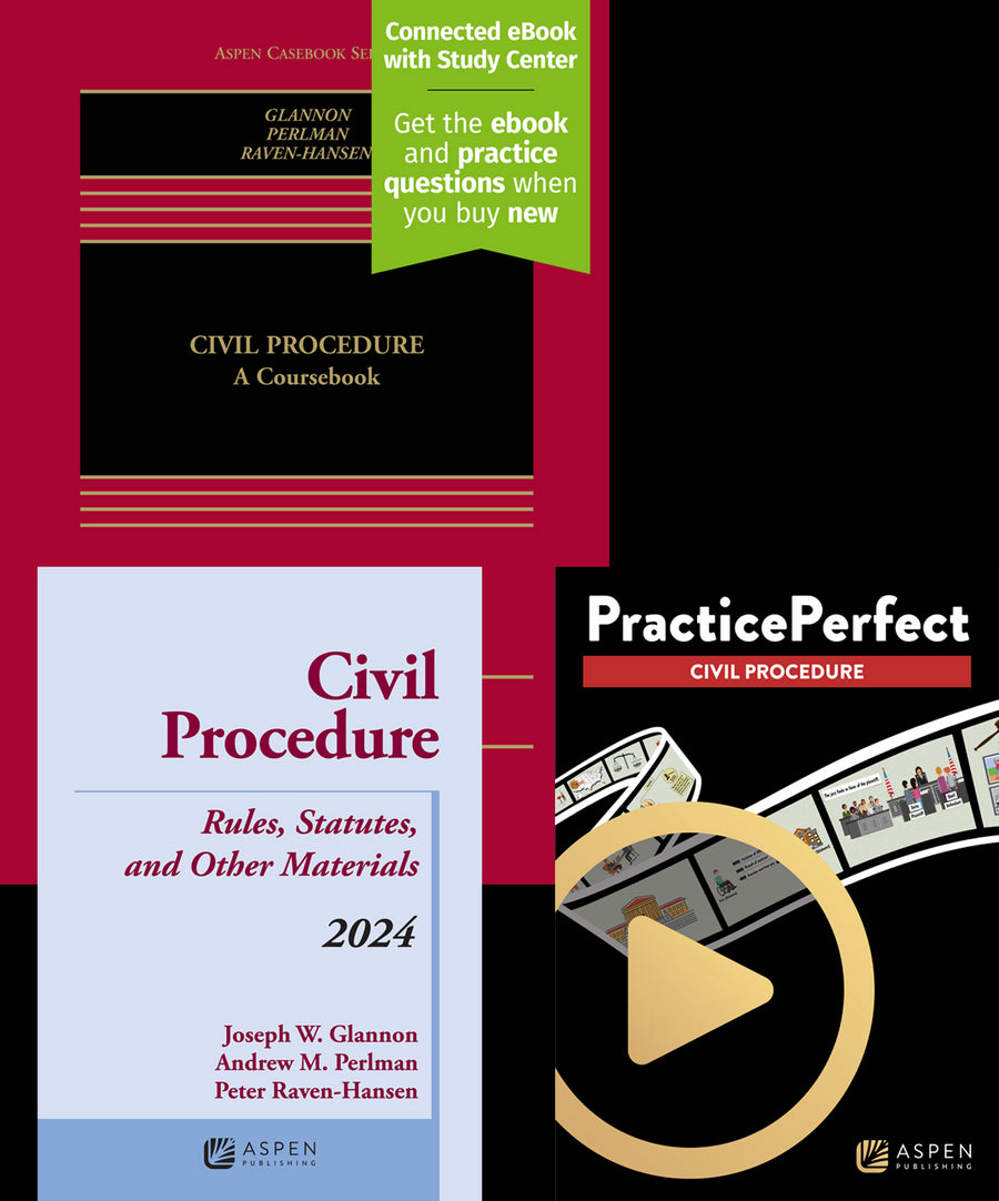 Bundle: Civil Procedure: A Coursebook, Fourth Edition with 2024 Supplement and PracticePerfect